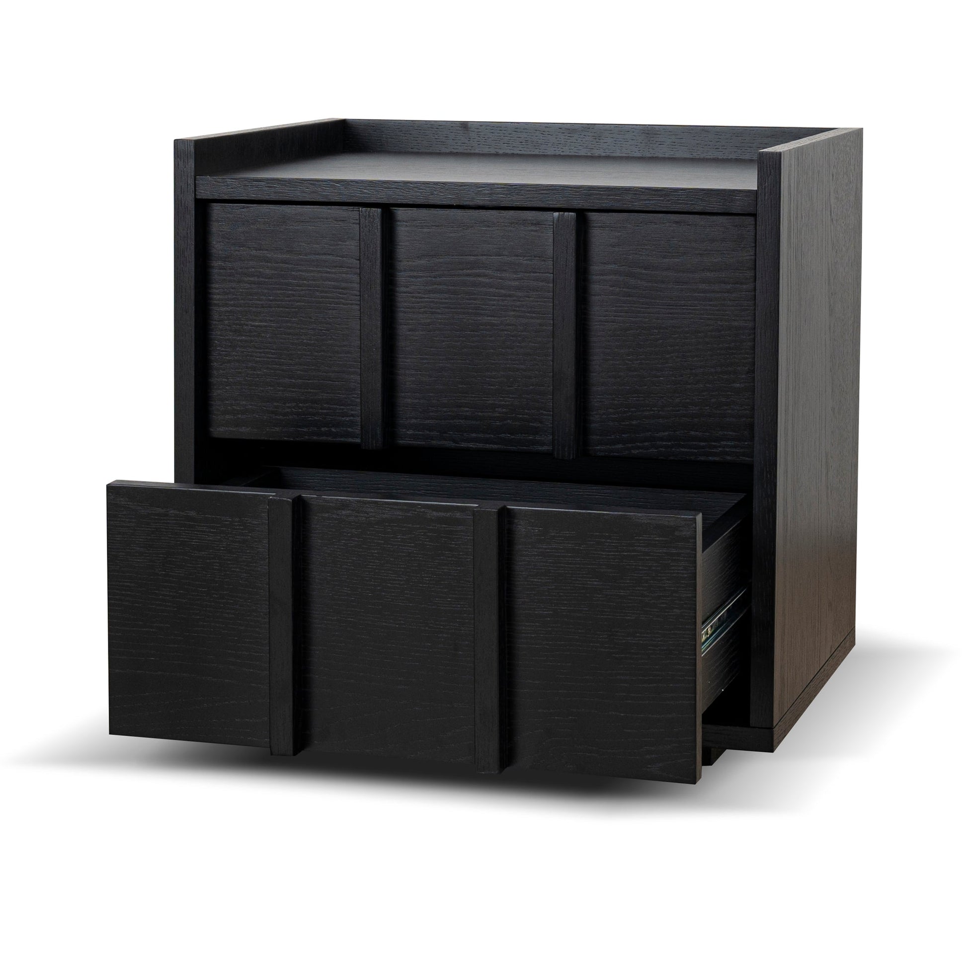 50cm Bedside Table - Black
