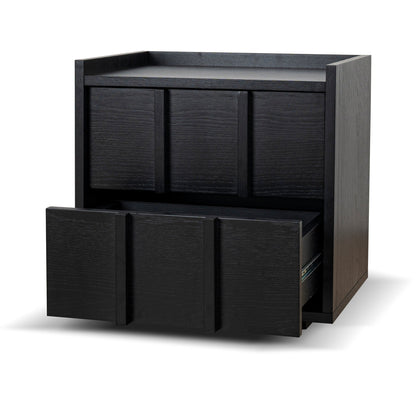 50cm Bedside Table - Black