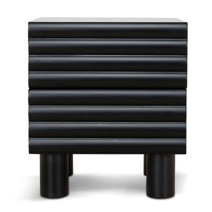 48cm Bedside Table - Matte Black