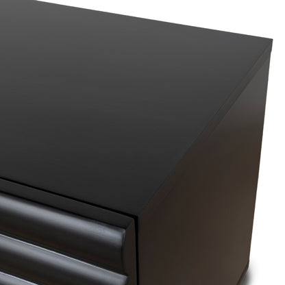 48cm Bedside Table - Matte Black