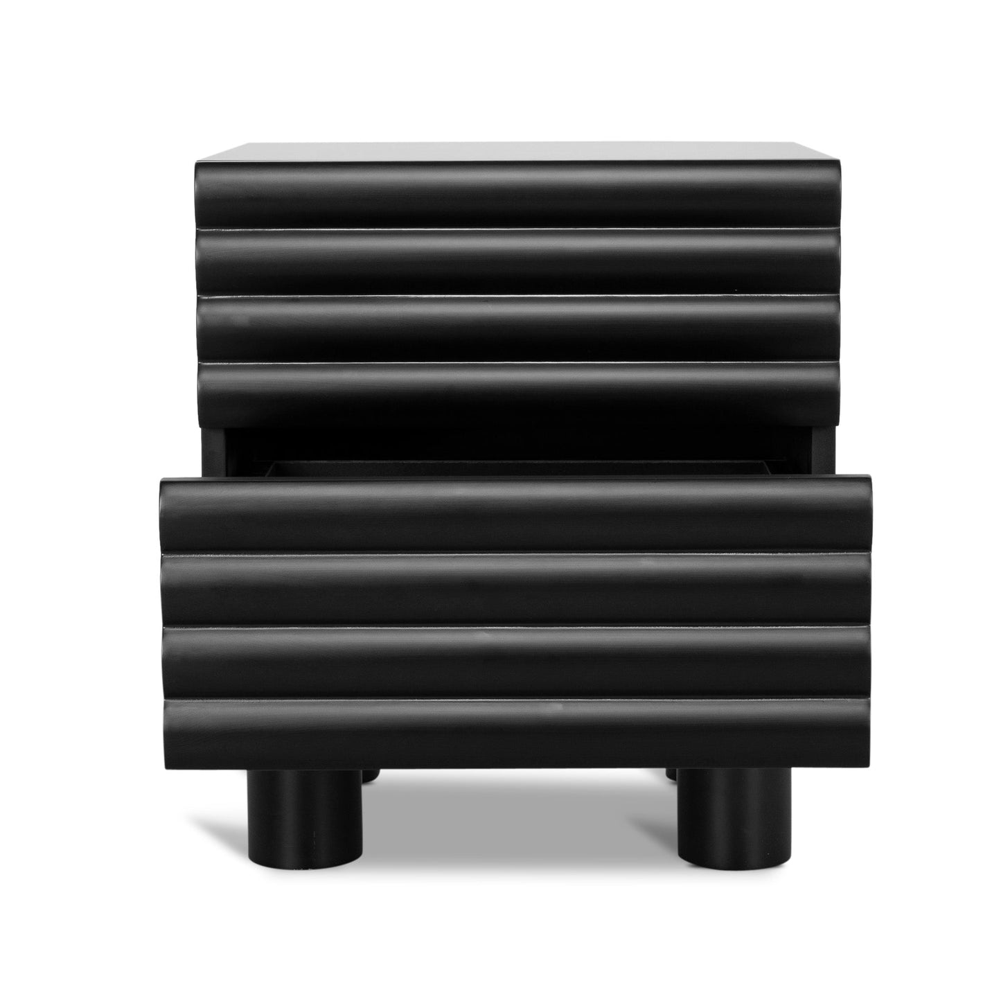 48cm Bedside Table - Matte Black