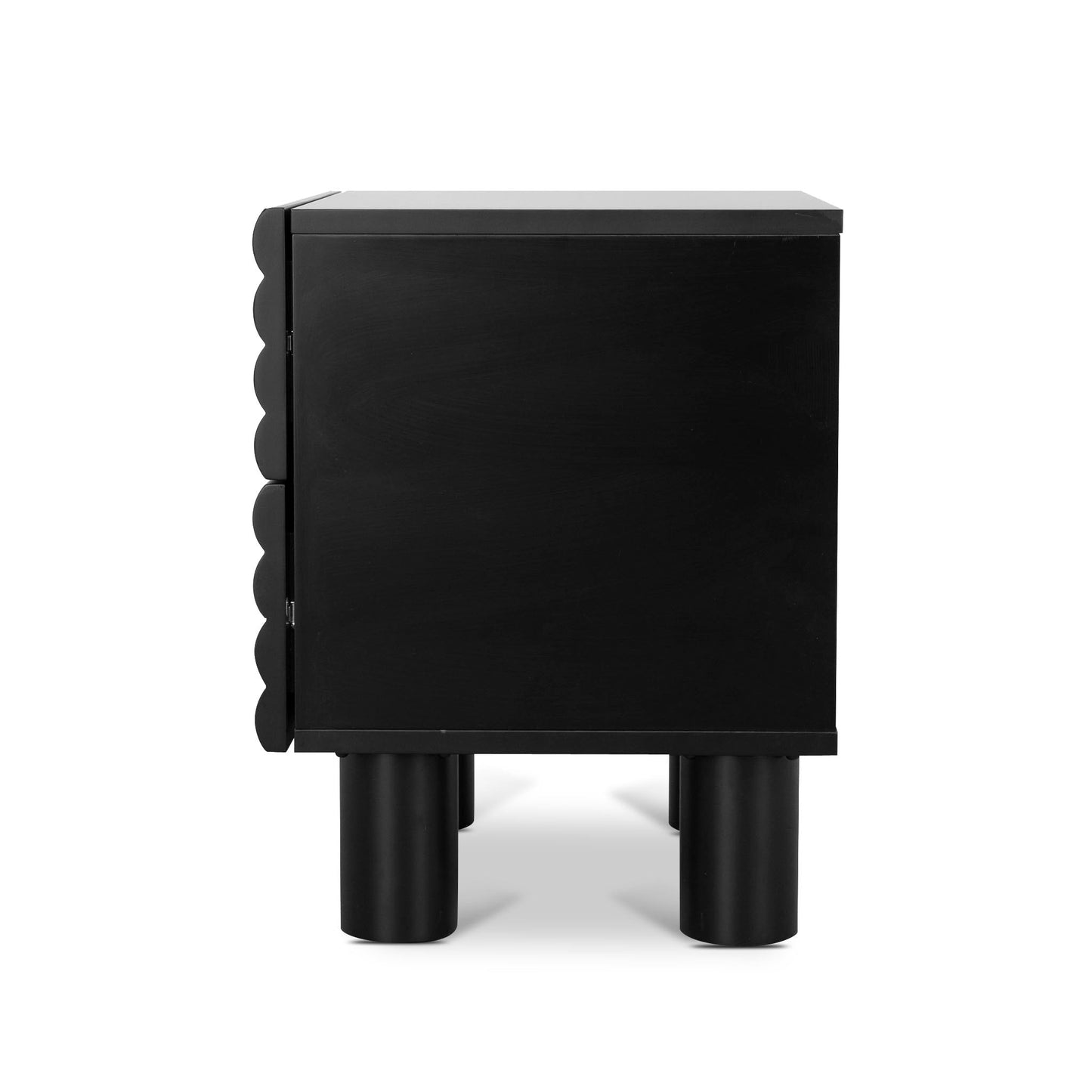 48cm Bedside Table - Matte Black