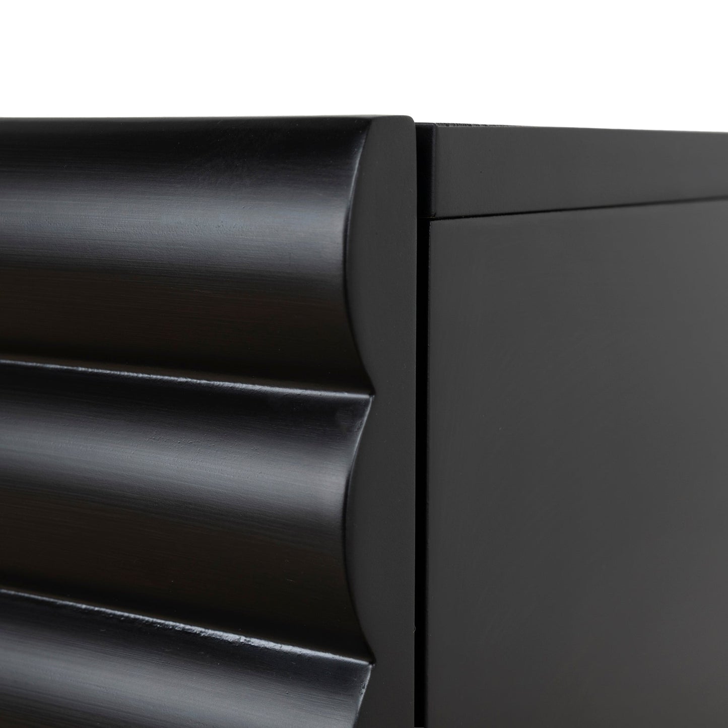 48cm Bedside Table - Matte Black