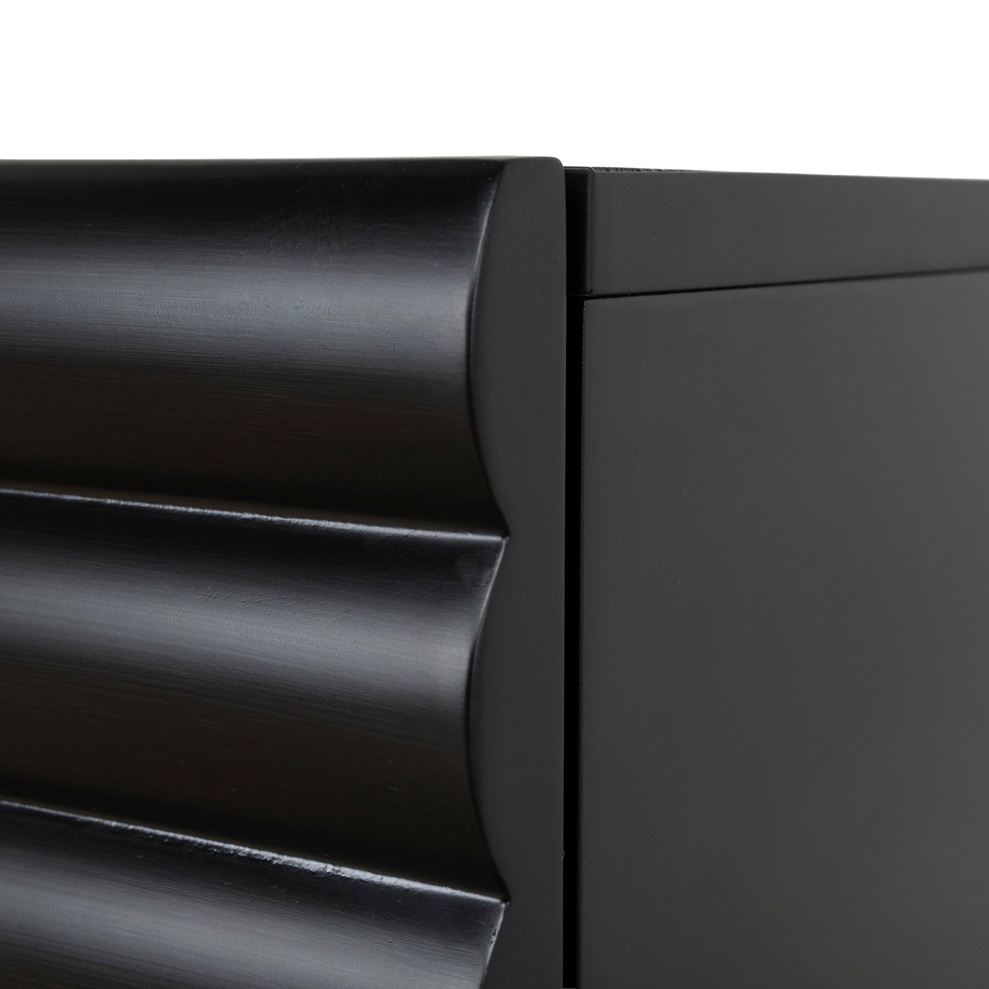 48cm Bedside Table - Matte Black