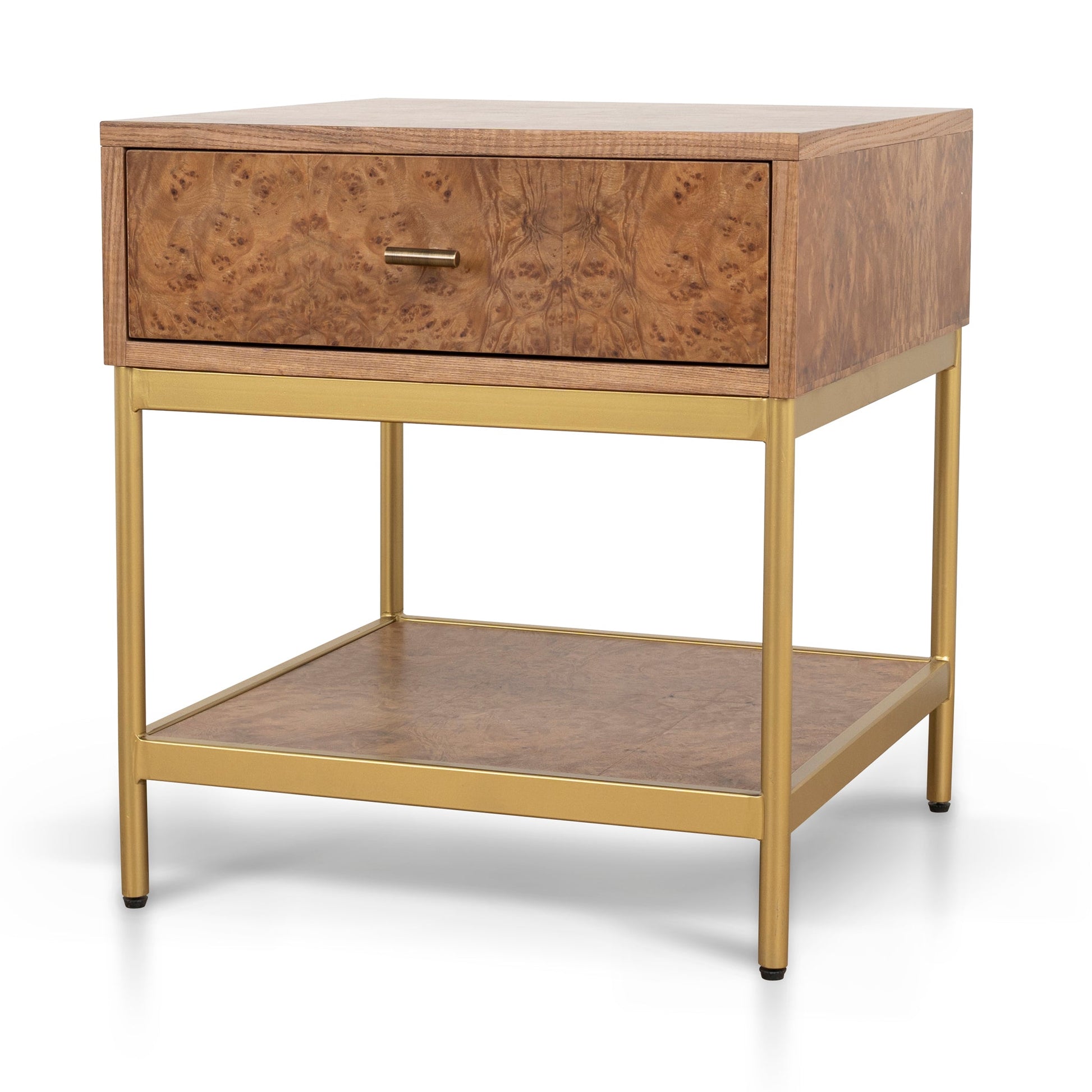 50cm Square Bedside Table - Natural
