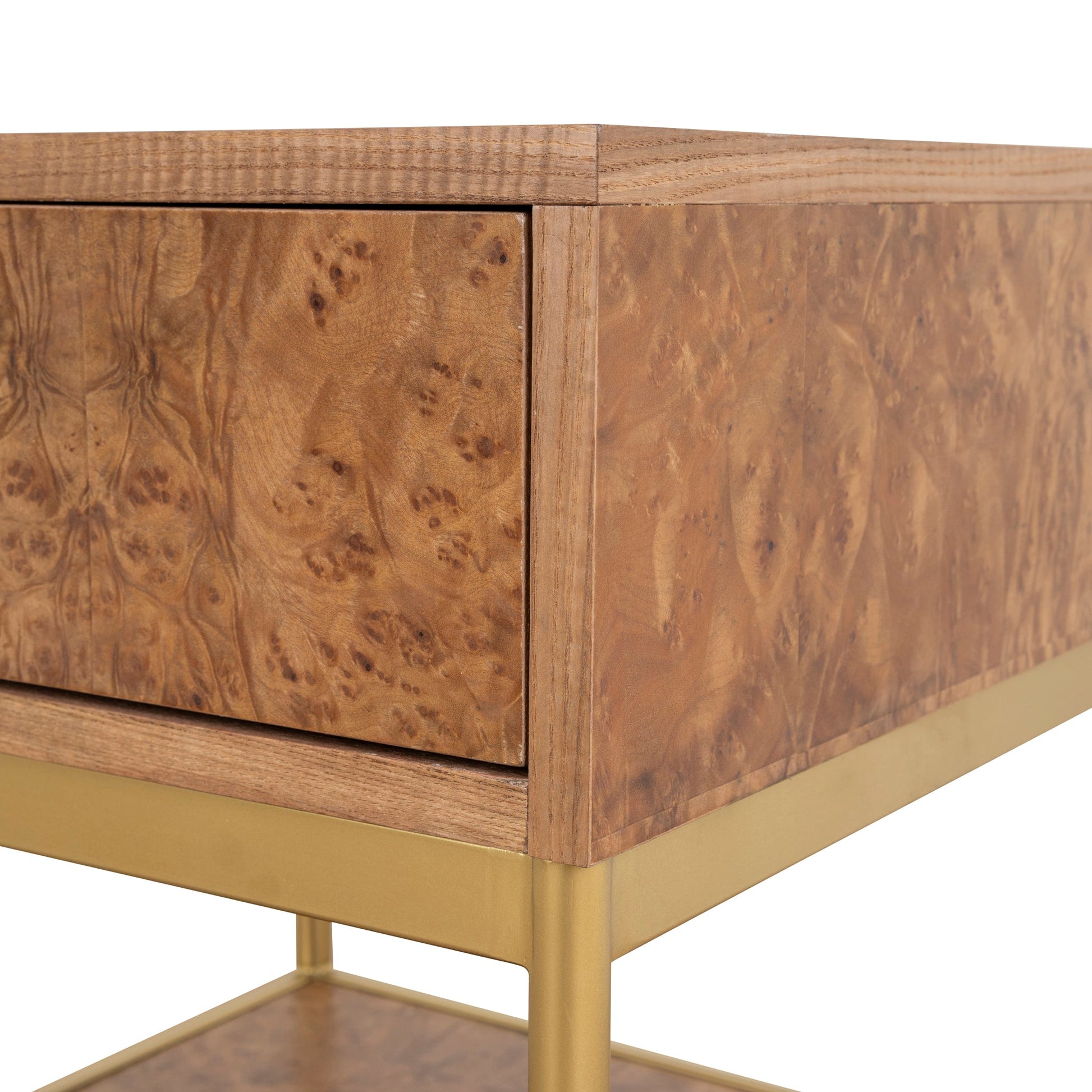 50cm Square Bedside Table - Natural