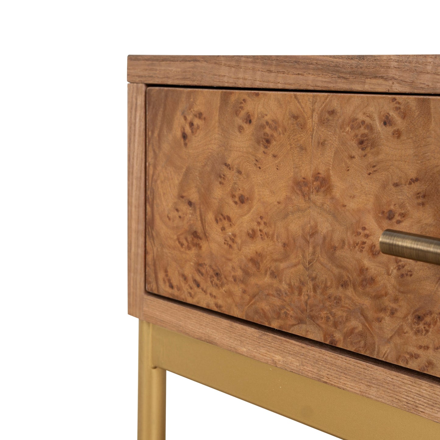 50cm Square Bedside Table - Natural