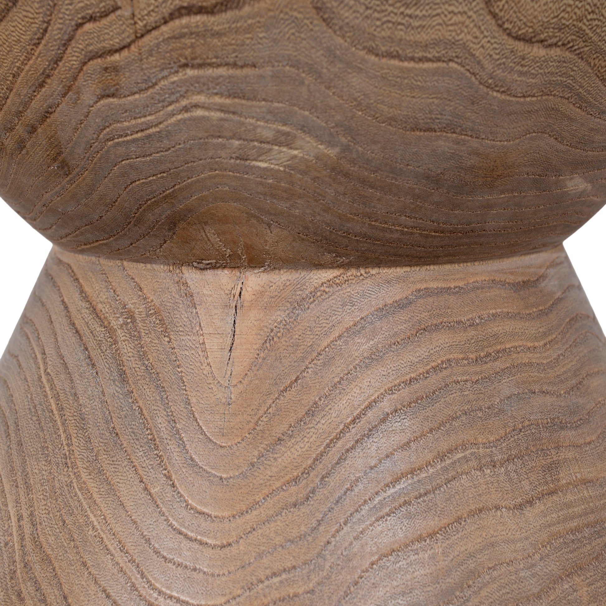 40cm Round Side Table - Natural
