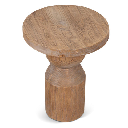 40cm Round Side Table - Natural