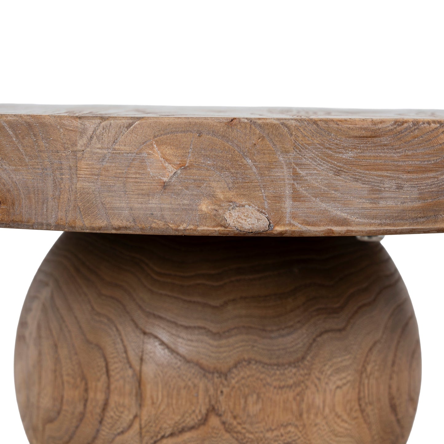 40cm Round Side Table - Natural