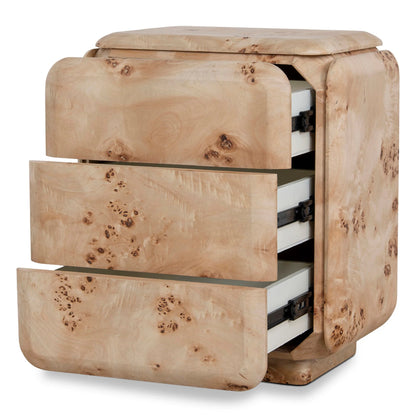 51cm Bedside Table - Aspen Burls
