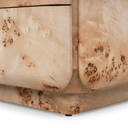 51cm Bedside Table - Aspen Burls
