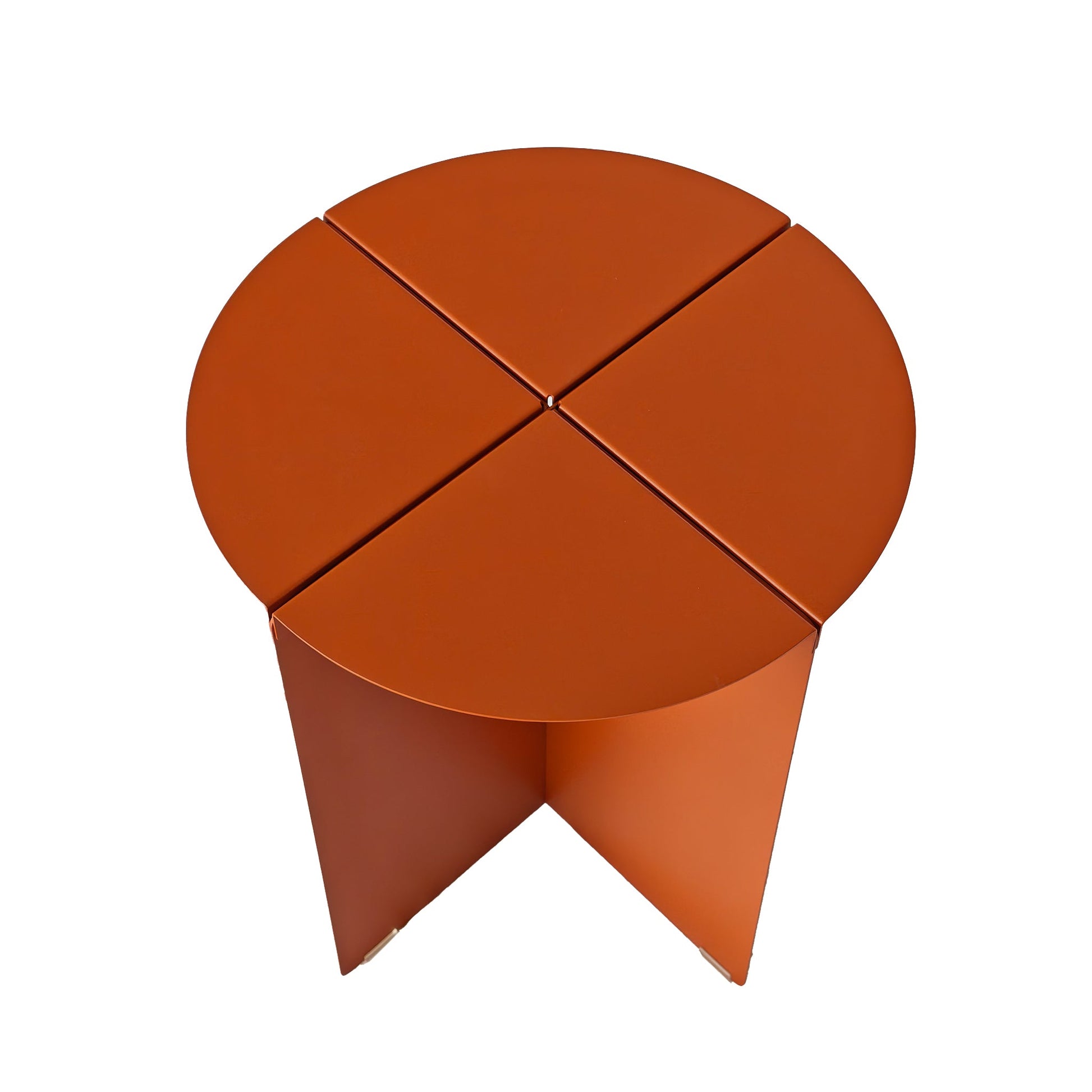 38cm Round Side Table - Terracotta