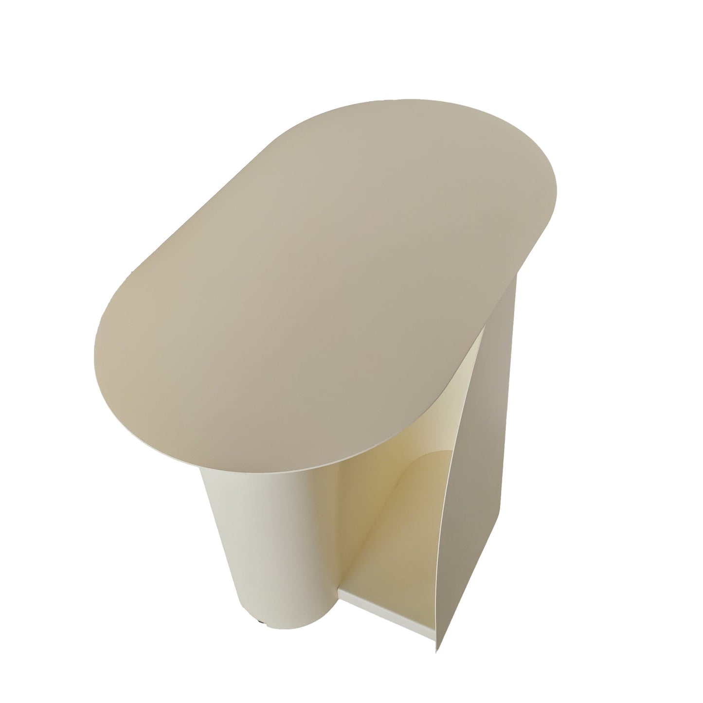50cm Side Table - Ivory White
