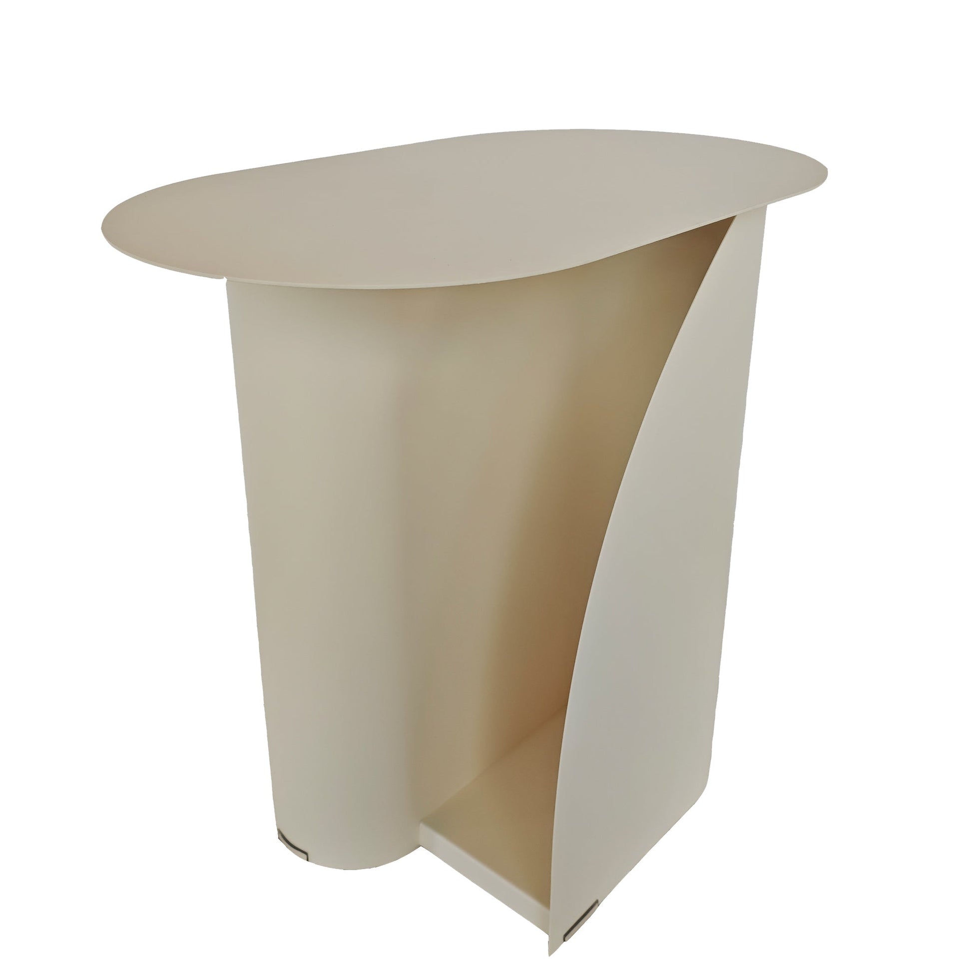 50cm Side Table - Ivory White