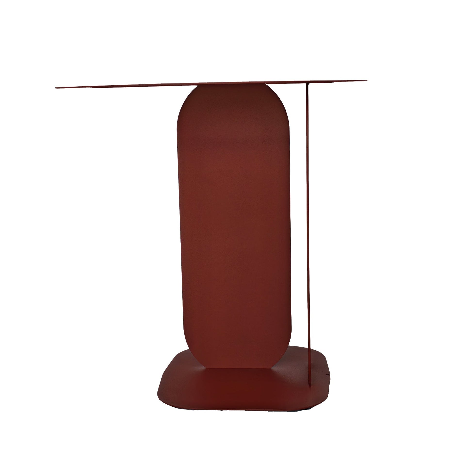 45cm Side Table - Burgundy Red