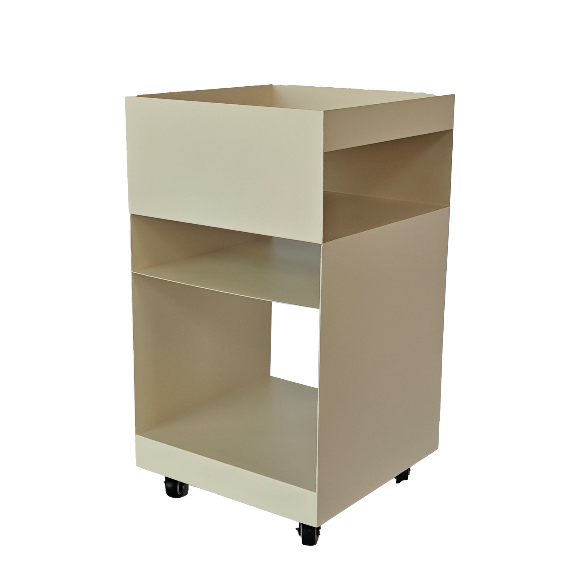 35cm Square Side Table - Ivory White
