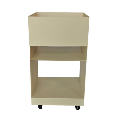 35cm Square Side Table - Ivory White