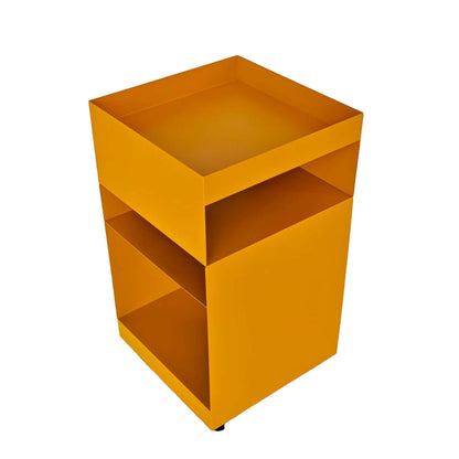 35cm Square Side Table - Sandy Mustard