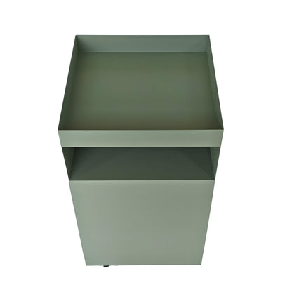 35cm Square Side Table - Sage Green