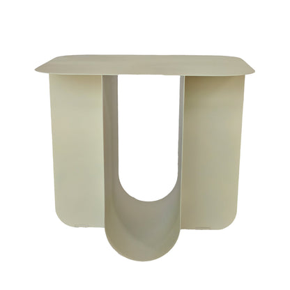 45cm Side Table - Ivory White