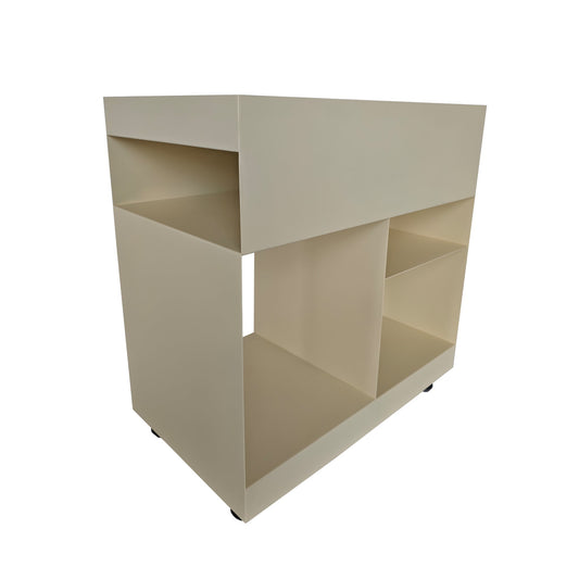 60cm Side Table - Ivory White