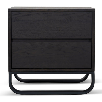 55cm Bedside Table - Dark Walnut