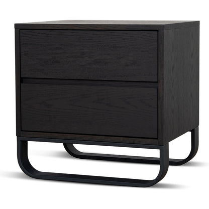 55cm Bedside Table - Dark Walnut