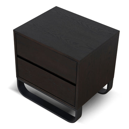 55cm Bedside Table - Dark Walnut