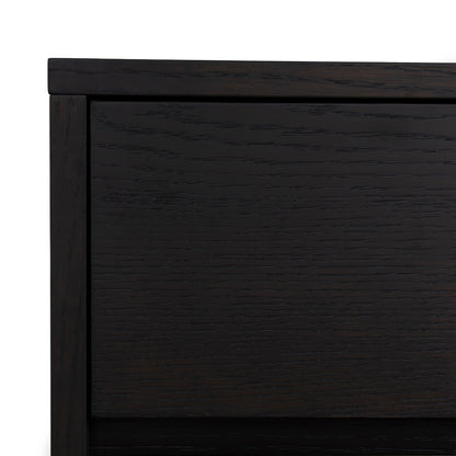 55cm Bedside Table - Dark Walnut