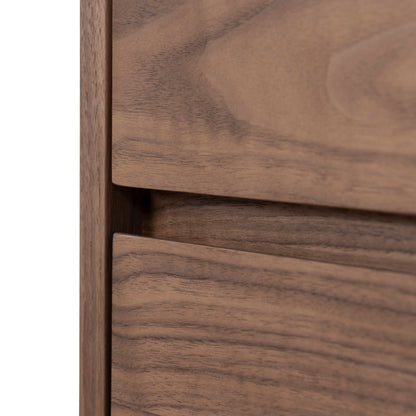 55cm Bedside Table - Walnut