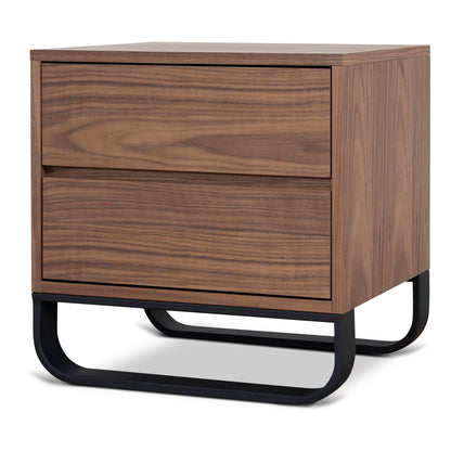 55cm Bedside Table - Walnut