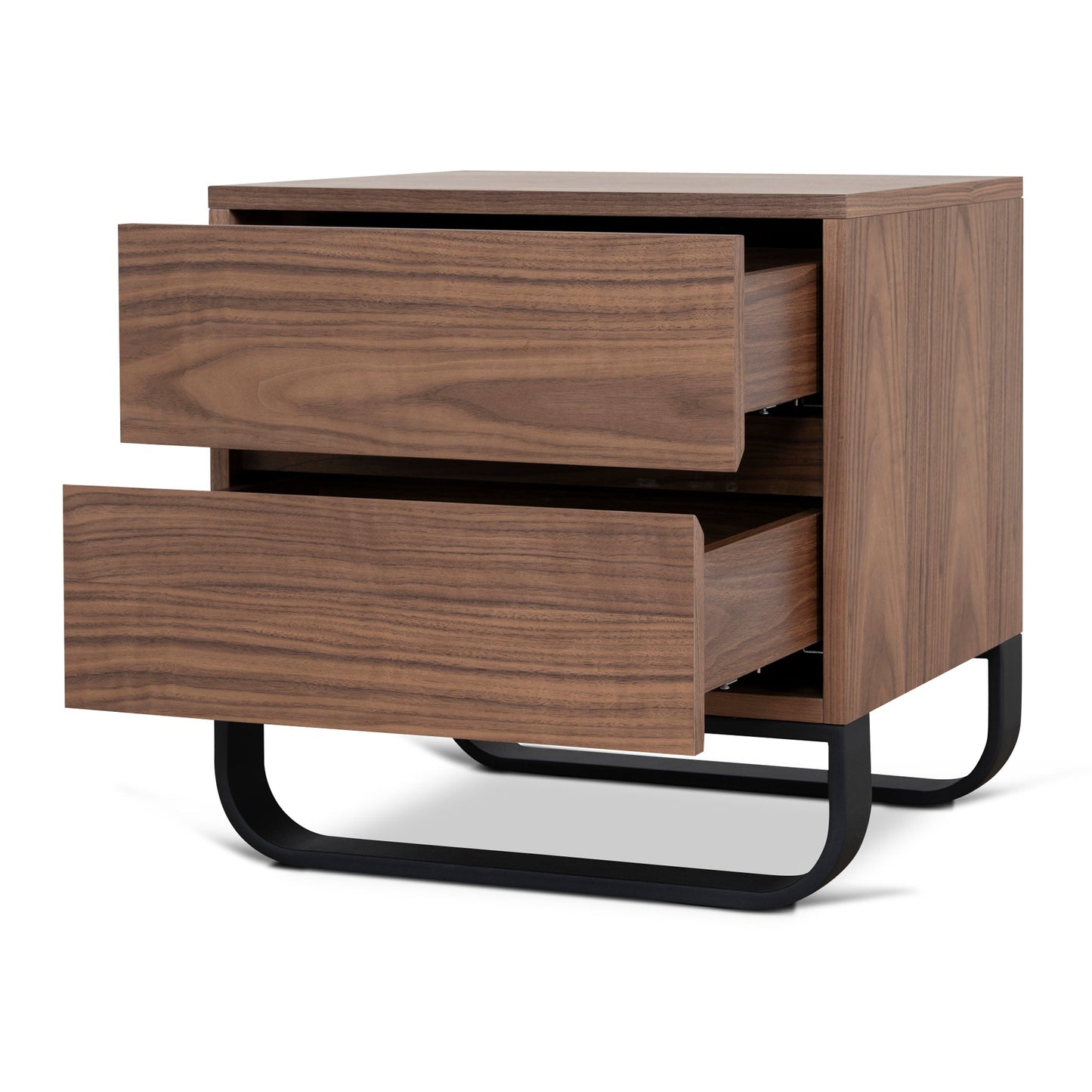 55cm Bedside Table - Walnut
