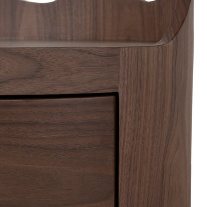 51cm Bedside Table - Walnut