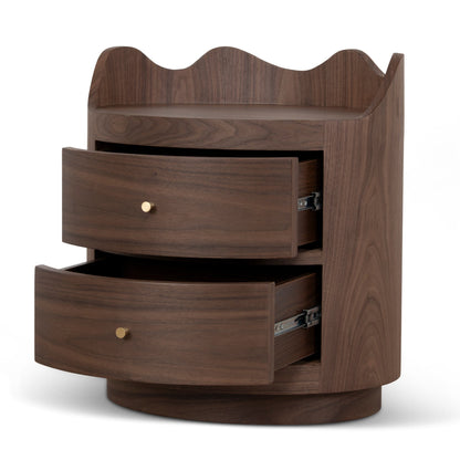 51cm Bedside Table - Walnut