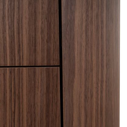 60cm Bedside Table - Walnut