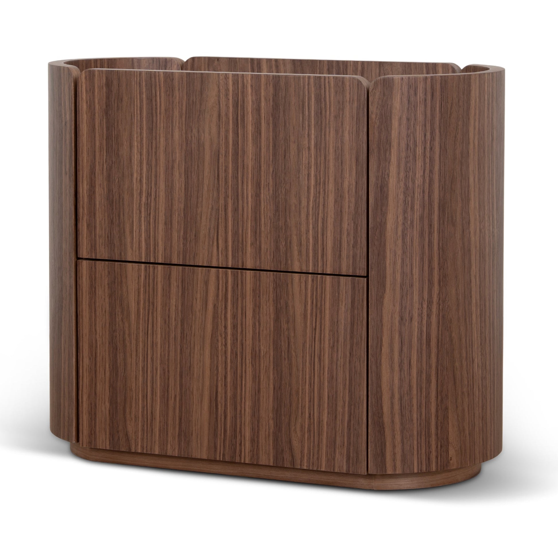 60cm Bedside Table - Walnut