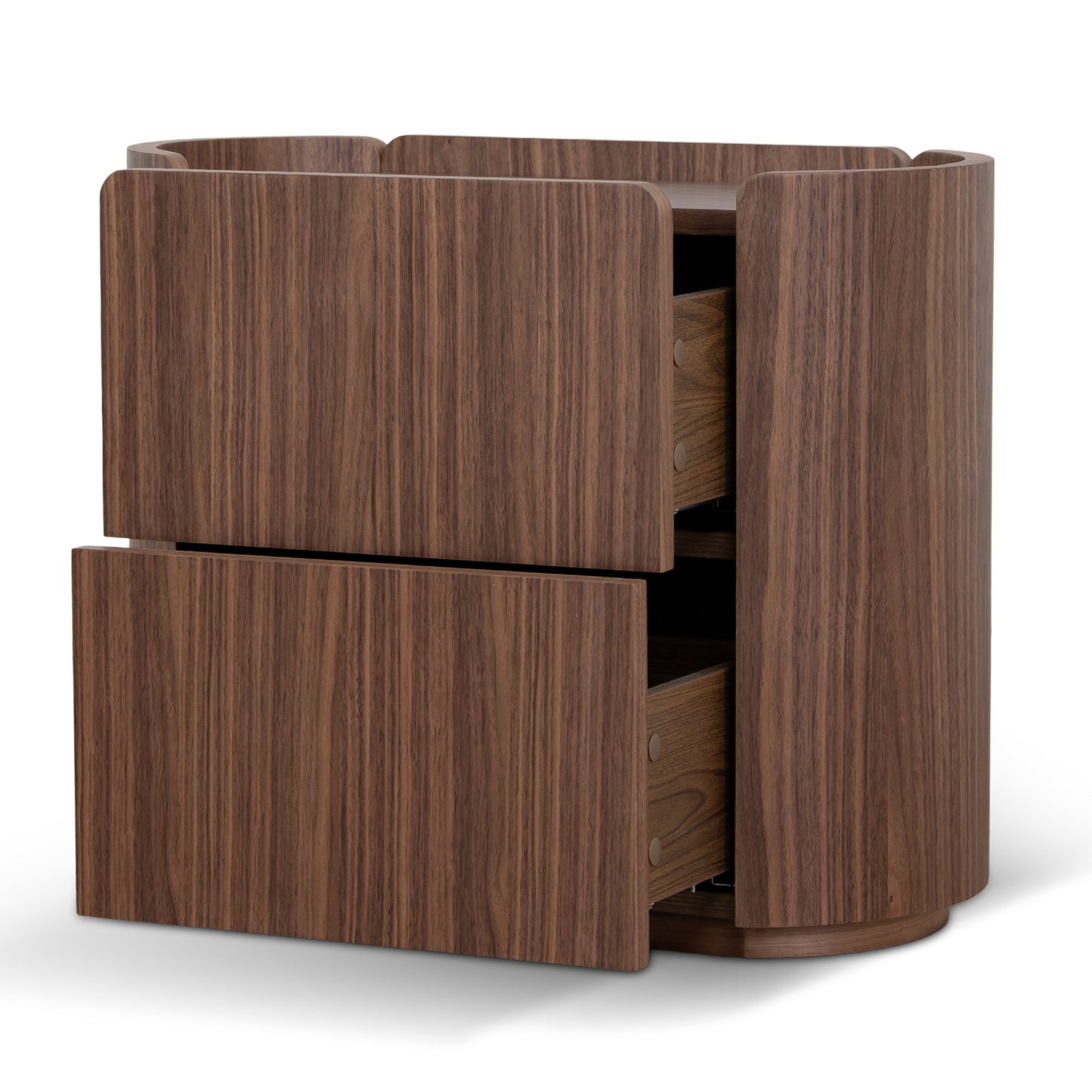 60cm Bedside Table - Walnut