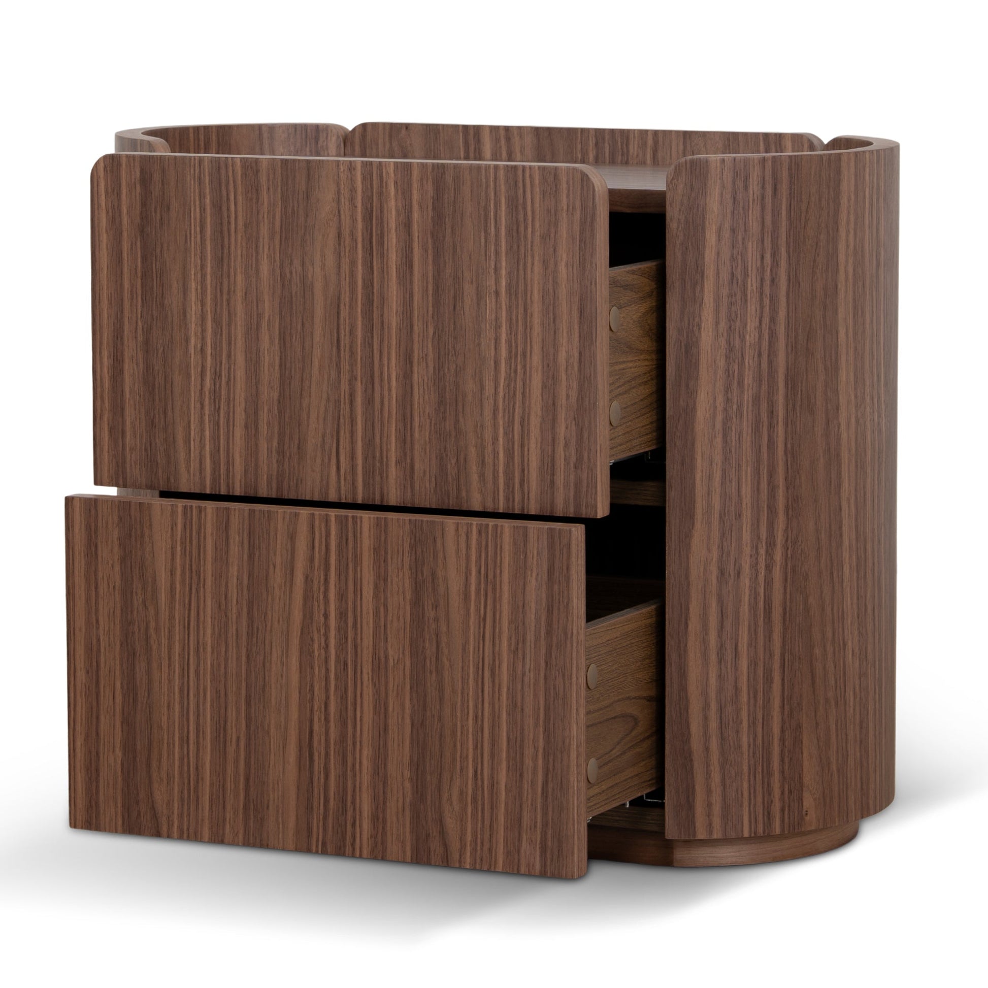 60cm Bedside Table - Walnut