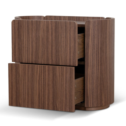 60cm Bedside Table - Walnut