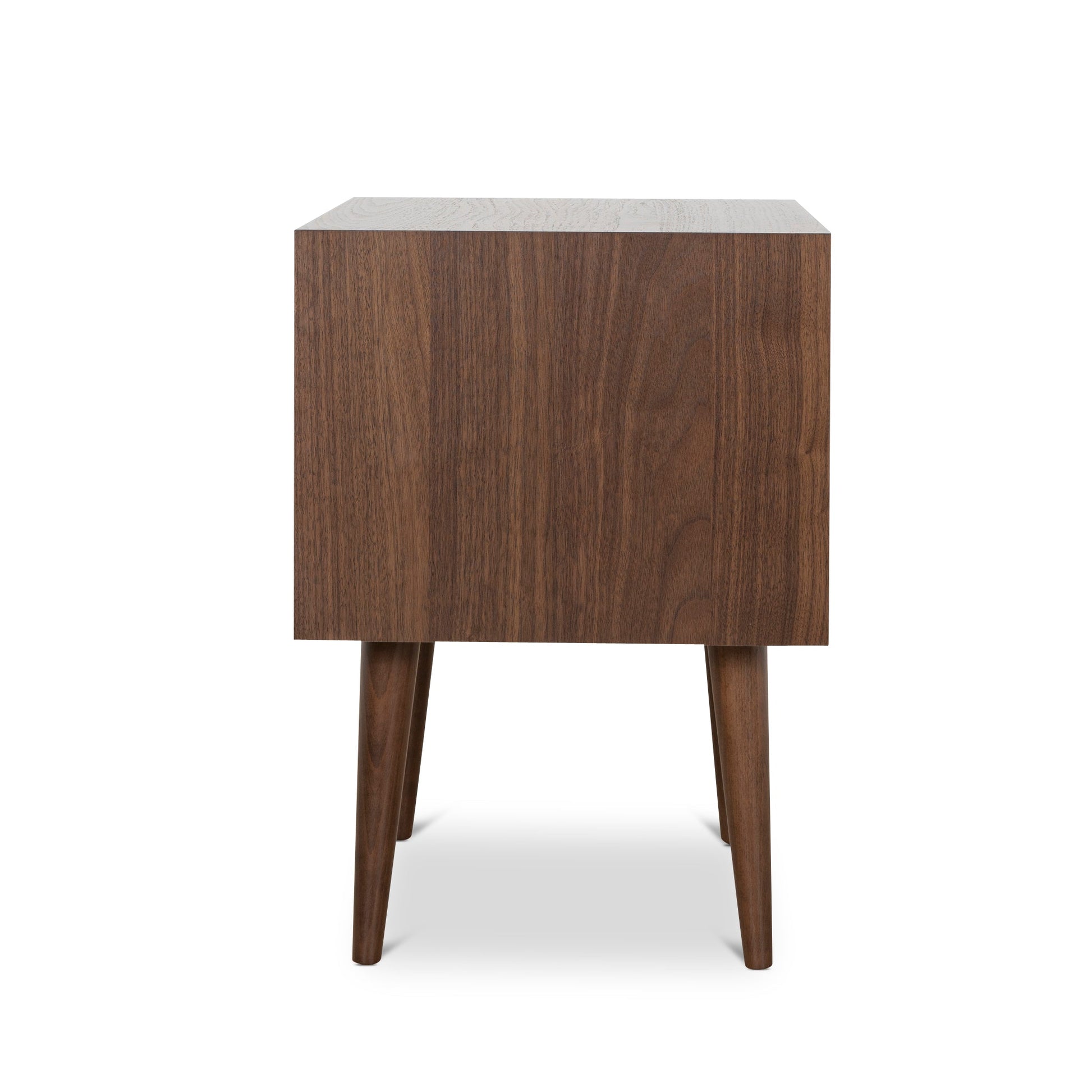 SQ Wooden Bedside Table - Walnut