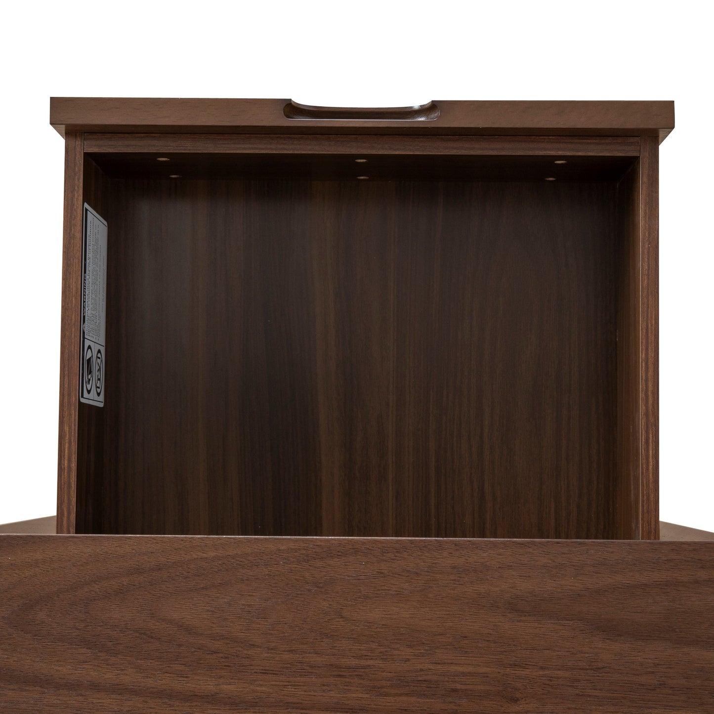 SQ Wooden Bedside Table - Walnut
