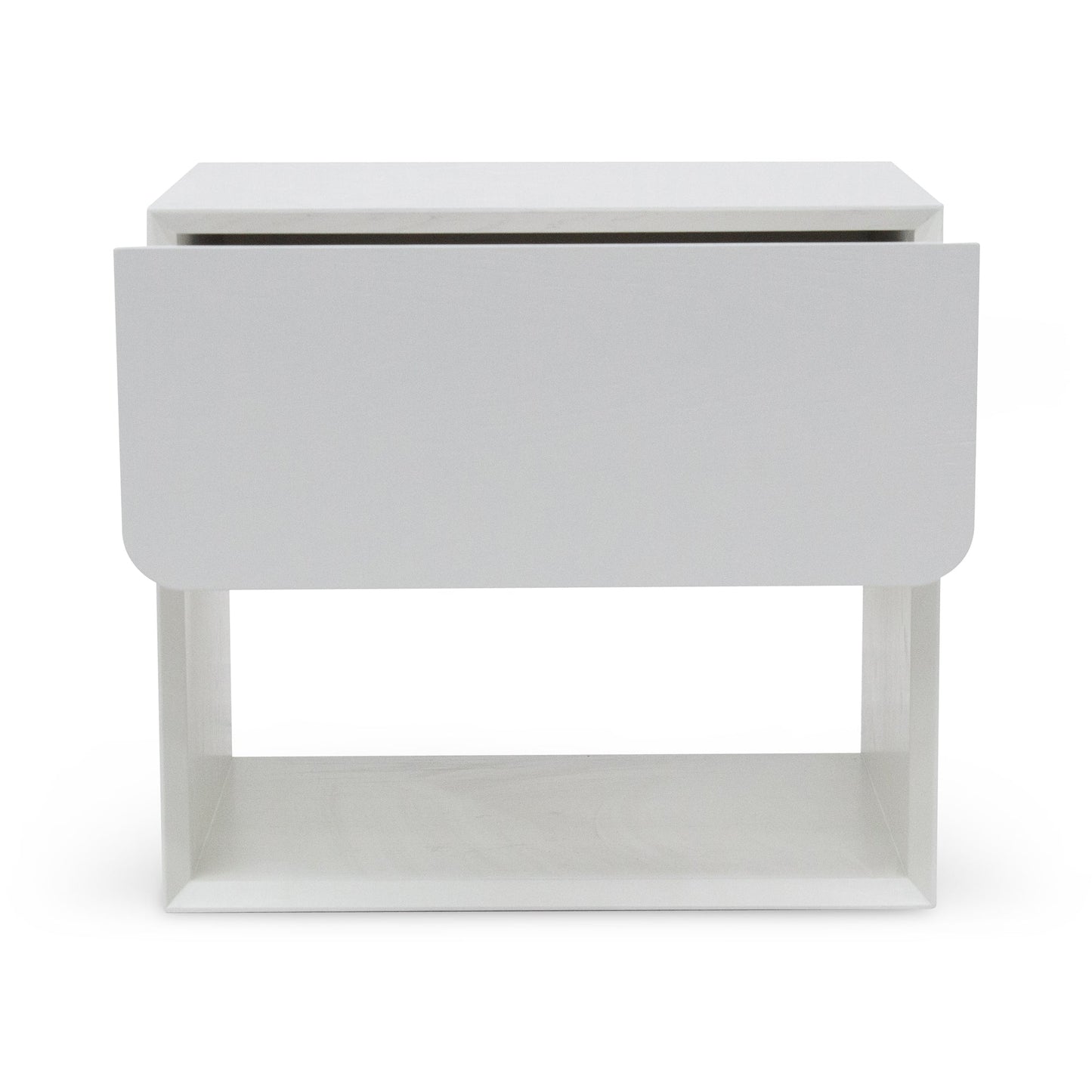 Oak Bedside Table - White