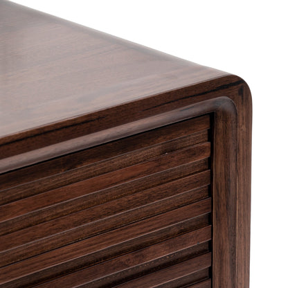 Single Drawer Bedside Table - Walnut