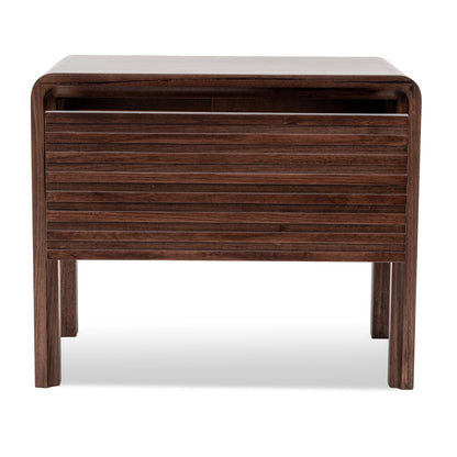 Single Drawer Bedside Table - Walnut