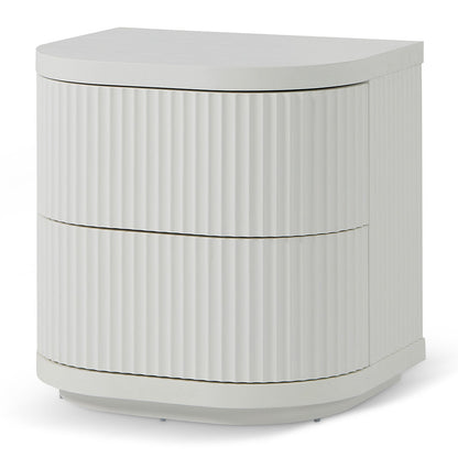 Bedside Table - Full White