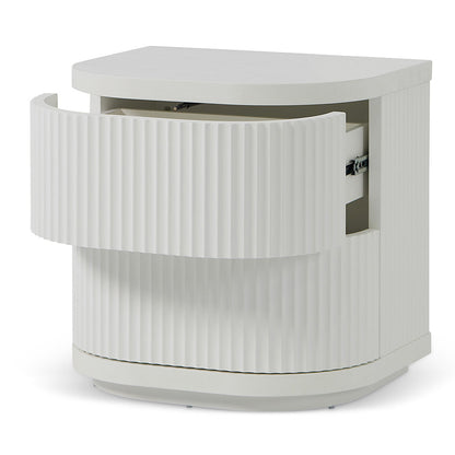 Bedside Table - Full White