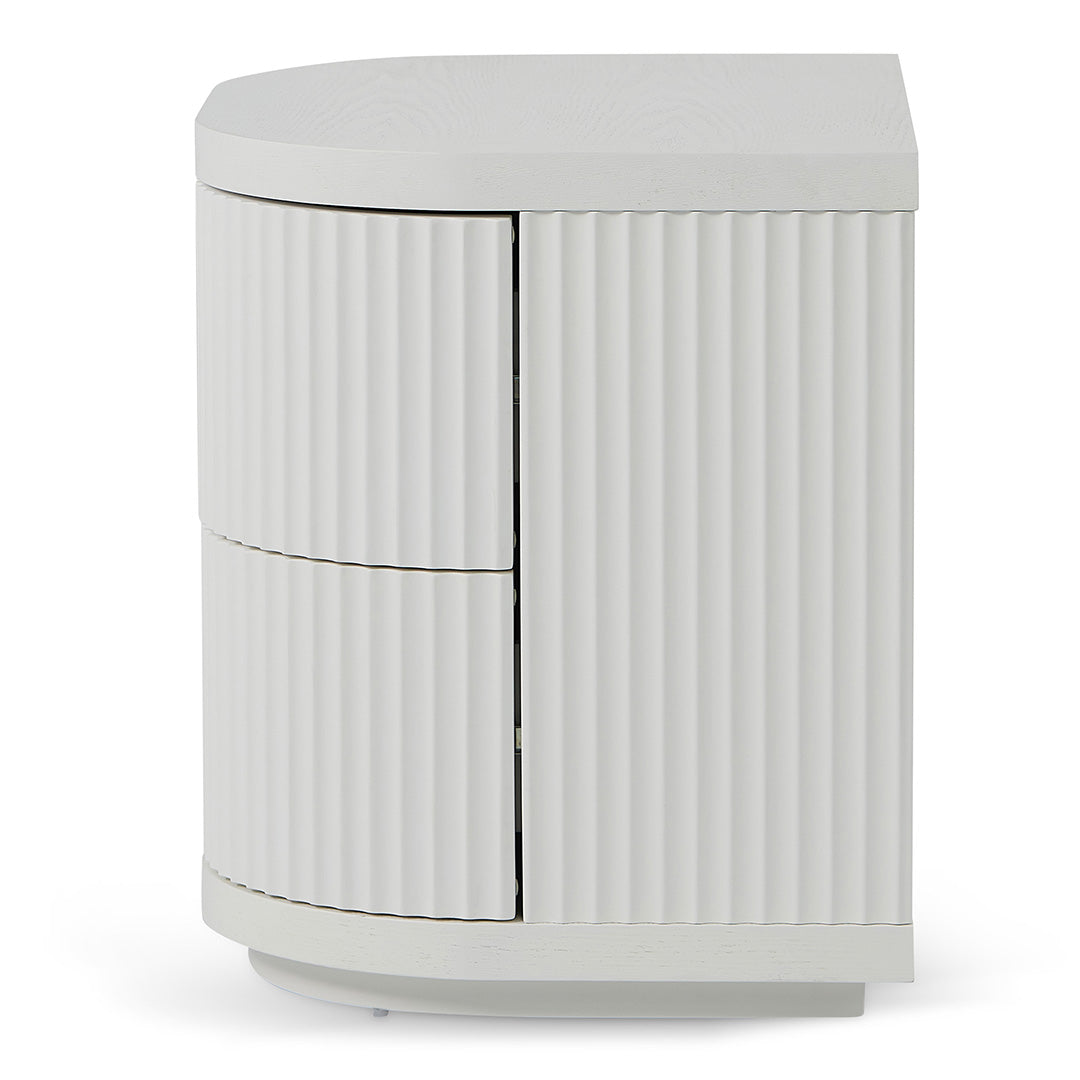 Bedside Table - Full White
