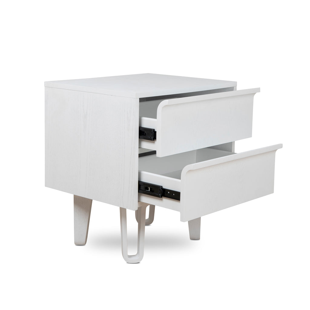 Bedside Table - Full White