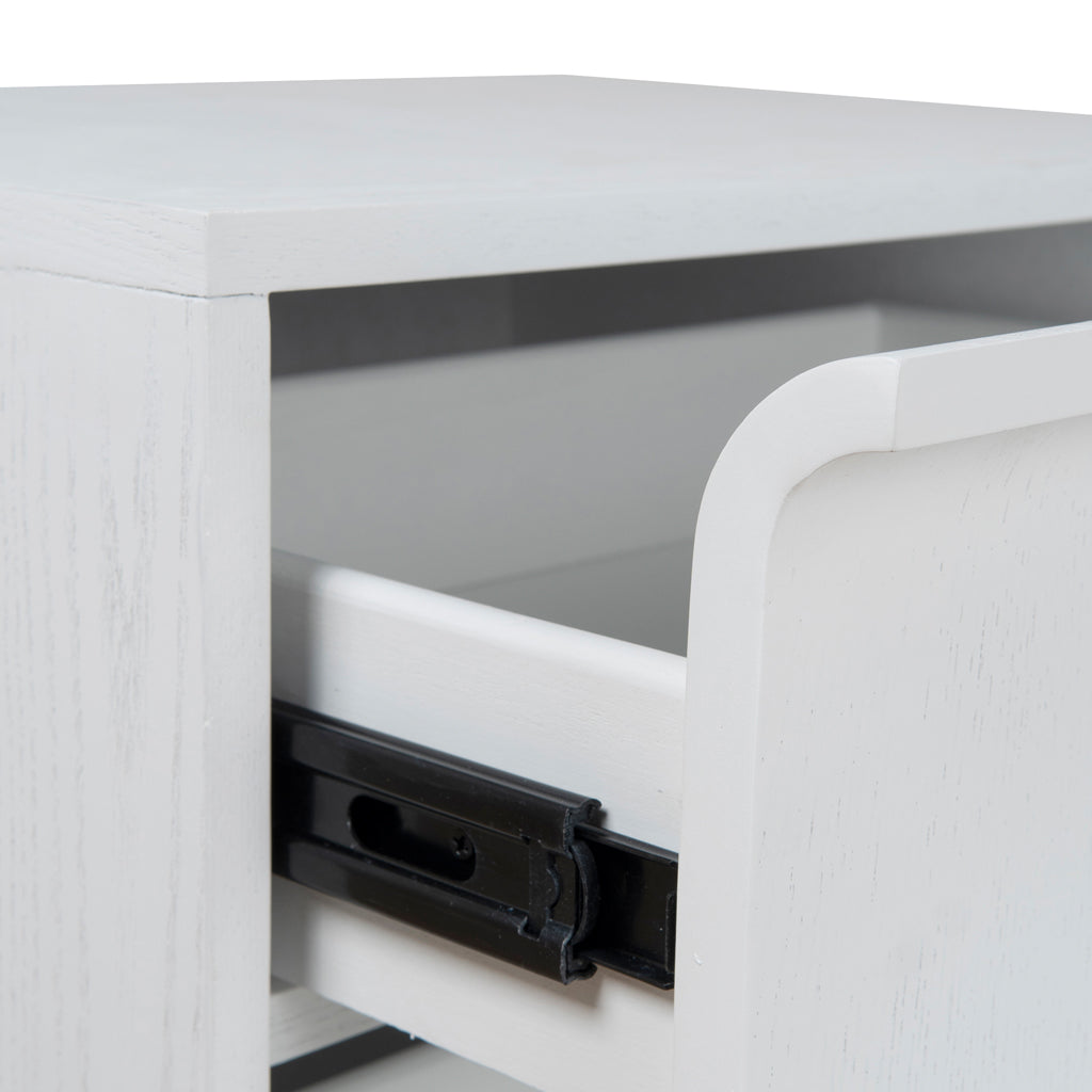 Bedside Table - Full White